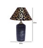 Black & Gold Shade Table Lamp With Terracotta Base