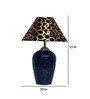 Black & Gold Shade Table Lamp With Terracotta Base