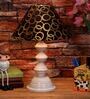 Black & Gold Shade Table Lamp With Metal Base