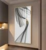 Black & Gold Stratum Glass Finish Vertical Wall Art