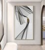 Black & Gold Stratum Glass Finish Vertical Wall Art