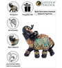 Black & Gold-Toned Elephant Figurine Showpiece