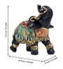 Black & Gold-Toned Elephant Figurine Showpiece