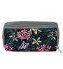 Black & Green Floral Printed Make Up Pouch