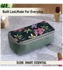 Black & Green Floral Printed Make Up Pouch