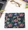 Black & Green Floral Printed Rectangle Mousepad