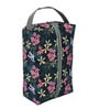 Black & Green Floral Printed Toiletry Pouch