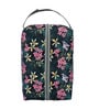 Black & Green Floral Printed Toiletry Pouch