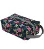 Black & Green Floral Printed Toiletry Pouch