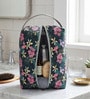 Black & Green Floral Printed Toiletry Pouch