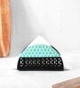 Black & Green Steel Tissue Holder