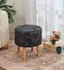 Black & Grey Block Printed Chair & Stool