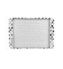 Black & Grey MDF Wood Mother Of Pearl (Set of 3) Serving Tray