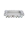 Black & Grey MDF Wood Mother Of Pearl (Set of 3) Serving Tray