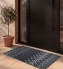 Black & Grey Velmora Rubber 16x24 Inches Anti Skid Door Mat