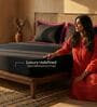 Black & Pink 400 TC Cotton Satin King Size Bedsheet with 2 Flanged Pillow Covers