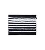 Black Traditional Polyester 80x50 Inches AntiSkid Bath Mat