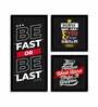 Black & Red Make It Happen Art Print Set Of 3
