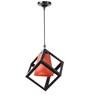 Luis Black & Red Metal Hanging Light