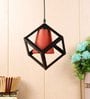 Luis Black & Red Metal Hanging Light