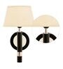 Roma Metal Wall Mounted Uplight Sconce (Black & Gold)