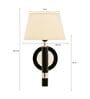 Roma Metal Wall Mounted Uplight Sconce (Black & Gold)