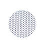 Black & White Cotton Fabric Coated Mdf Napkin Ring With Agate And Coaster Set Of 4