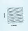 Black & White Cotton Fabric Coated Mdf Square Coaster Set Of 4
