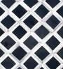 Black & White Hair On Leather Checkered Hand Woven 4X6ft   Carpet