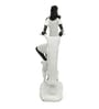 Black & White Polyresin Couple On Scooter Showpiece
