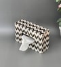 Black & White Printed Resin Tissue Box