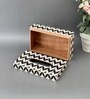 Black & White Printed Resin Tissue Box