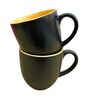 Black & Yellow Ceramic  (Set Of 6) Tea Cup