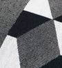 Black Geometric 240 TC Cotton Double Bed Cover with 2 Pillow Covers