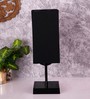 Black  Cotton  Shade Traditional Table Lamp With Black  Base