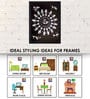 Ethnic Dhokra And Warli Art Textured Paper Framed Art Print