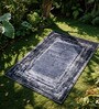 Black Silk 5 X 3 Feet Abstract Rectangle Carpet
