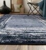Black Silk 5 X 3 Feet Abstract Rectangle Carpet