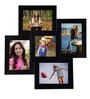 Black Wood Wall Mounted Collage Photo Frames