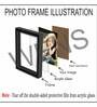 Black Wood Wall Mounted Collage Photo Frames