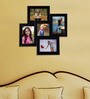 Black Wood Wall Mounted Collage Photo Frames