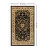 Black Traditional 3 ft x5 ft Carpet