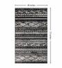 Black Stripe 4 Ft X6 Ft Carpet