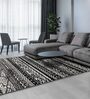 Black Stripe 4 Ft X6 Ft Carpet