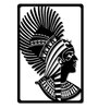Grandster Tribal Set of 2 Black Vintage Metal Wall Art