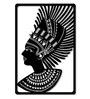 Grandster Tribal Set of 2 Black Vintage Metal Wall Art