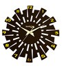 Black Wooden Evolution Wall Clock