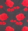 Black Floral 144 TC Microfiber Double Sized Bedsheet With 2 Pillow Covers