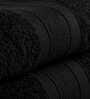 Black 500 GSM 100% Cotton Bath Towel (Set of 2)