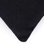 Black Quoted Cotton 16 x 16 Inches Cushion Cover